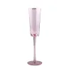 European-style striped gold-rimmed glass wine glasses, transparent glass champagne glasses, red wine glasses, household crystal goblets Item Picture